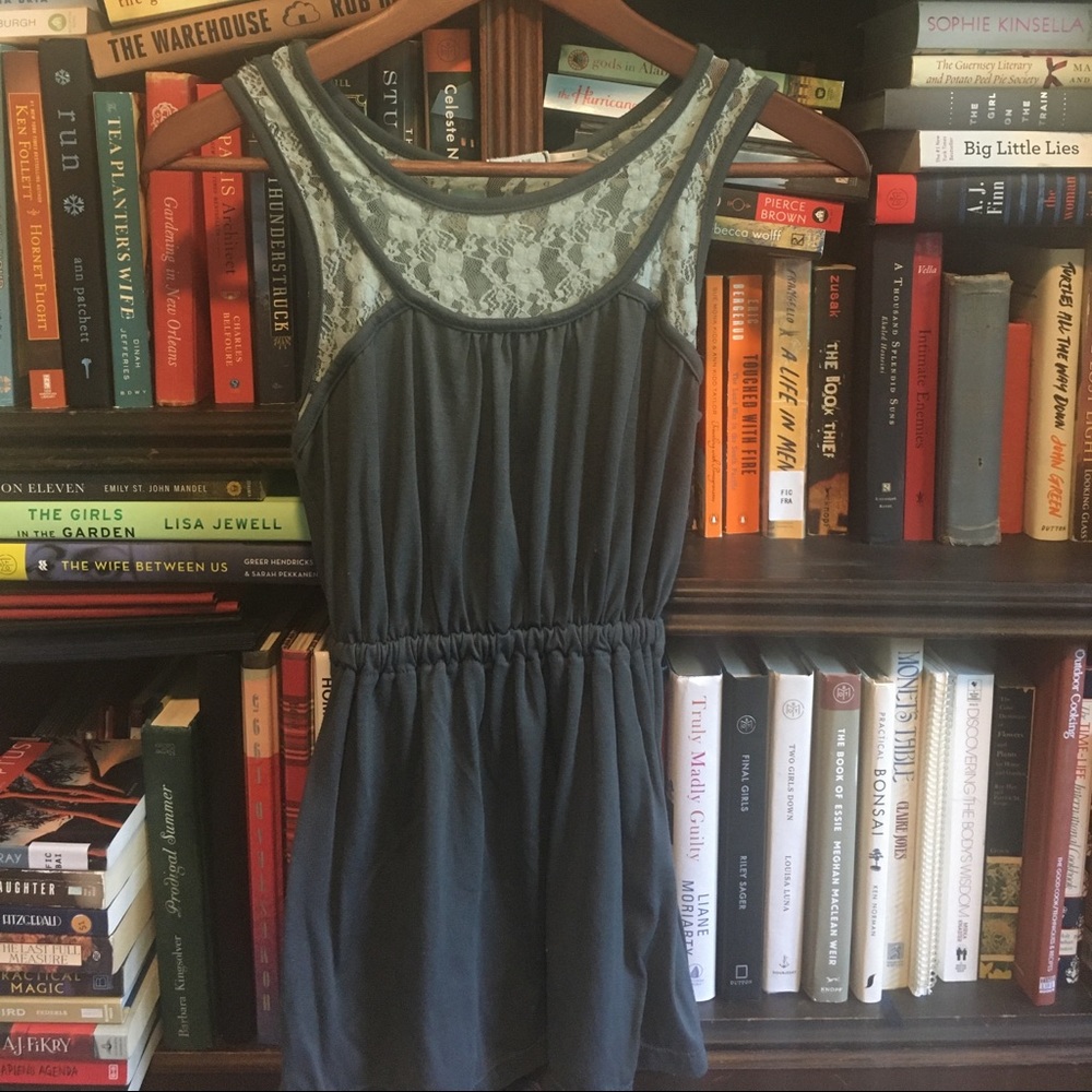 UO lace detail tank tunic top